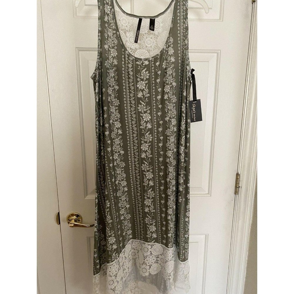 Skye's the Limit Women's Dress Green Size‎ LARGE Hi